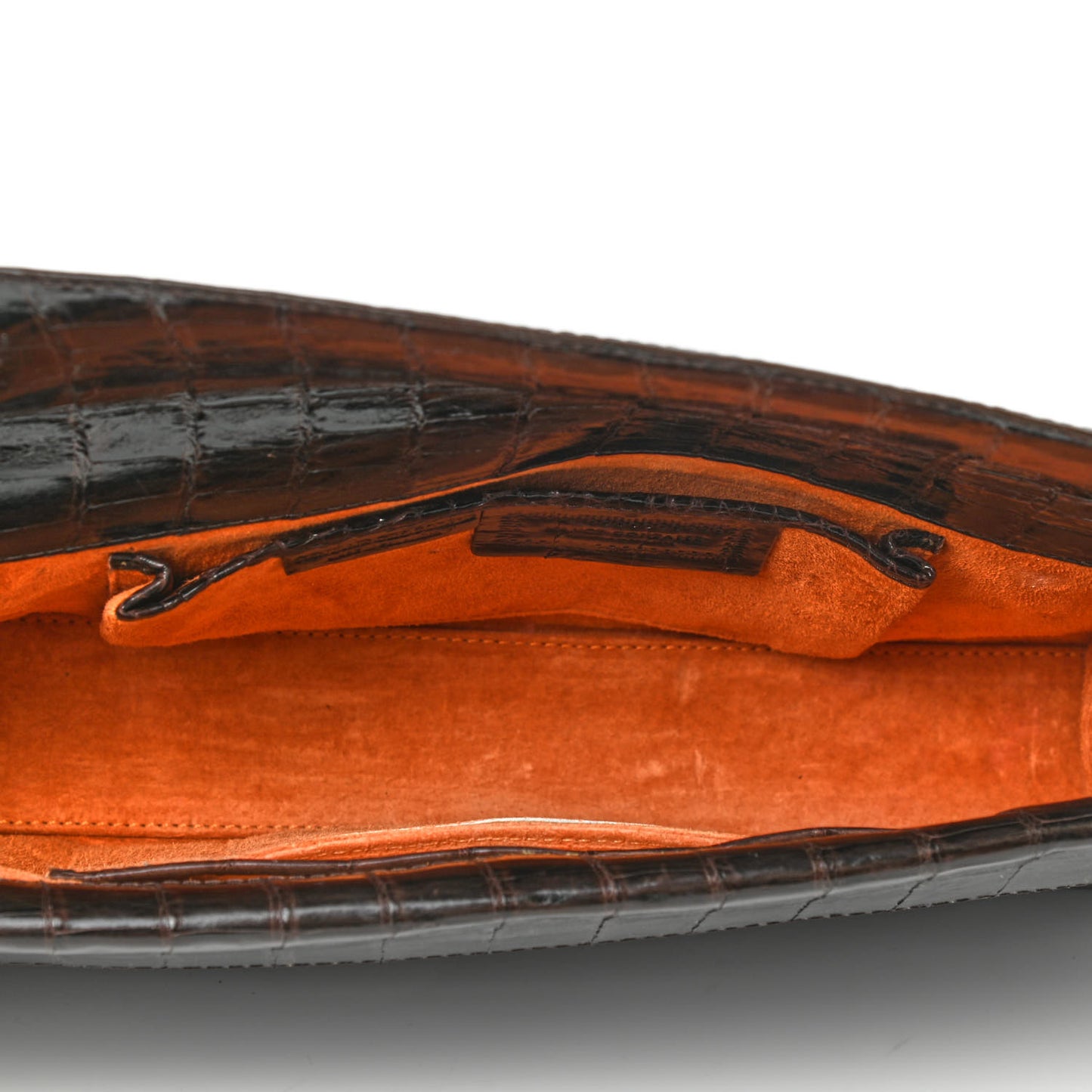 Crocodile Clutch Brown