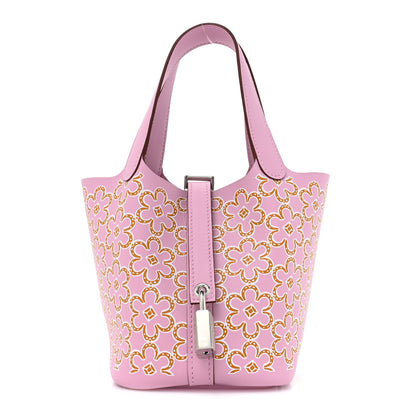 Hermes Swift Micro Lucky Daisy Picotin Lock Mauve Sylvestre 1 of 10