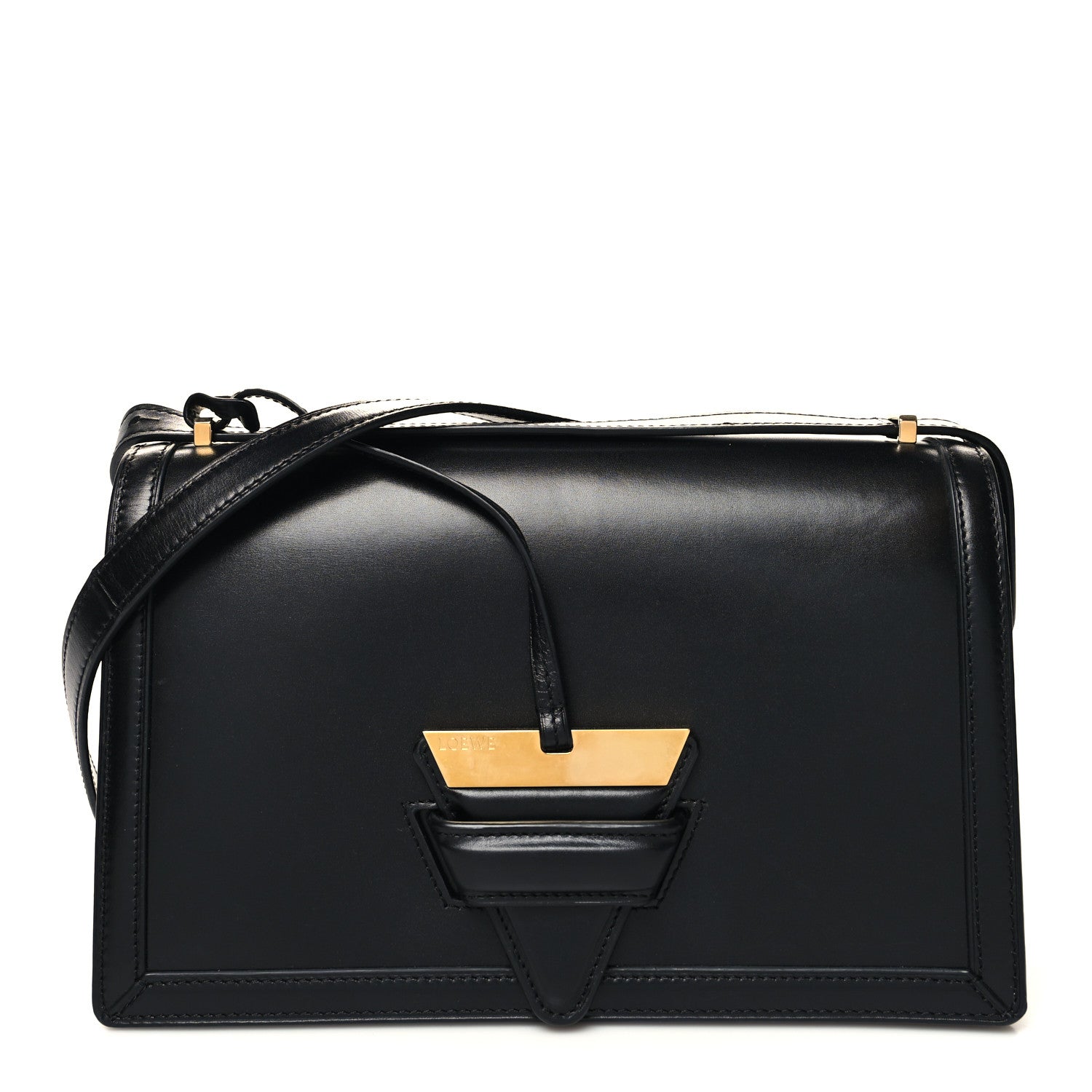 Loewe Calfskin Medium Barcelona Shoulder Bag Black 1 of 11