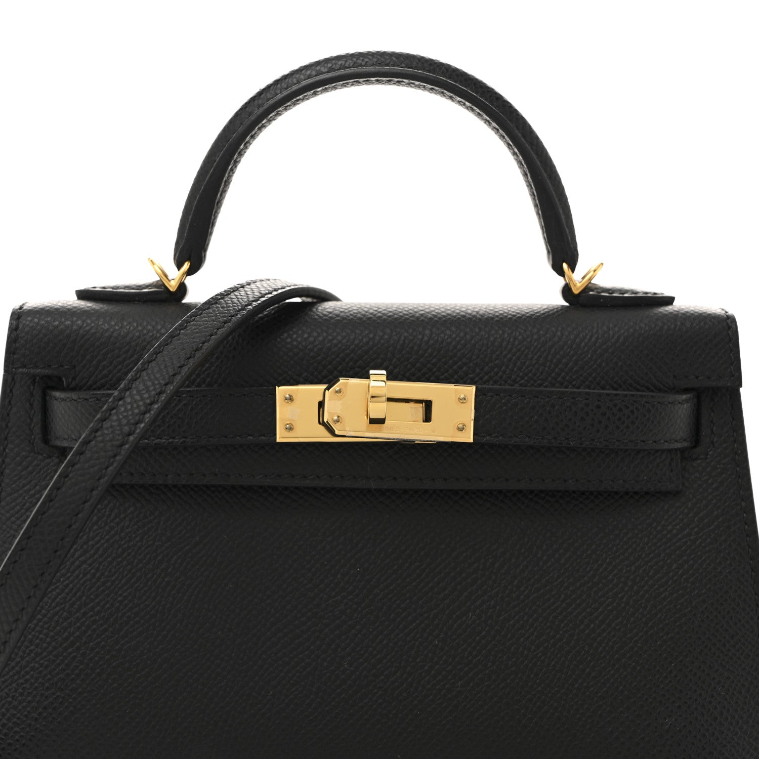Hermes Epsom Mini Kelly Sellier 20 Black 8 of 10