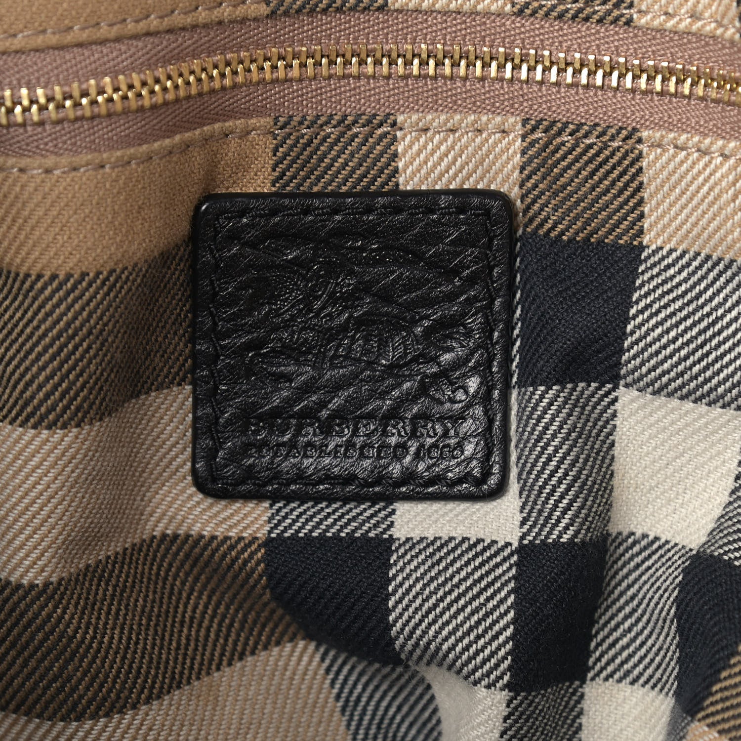 Burberry Grainy Calfskin Tote Black 5 of 13