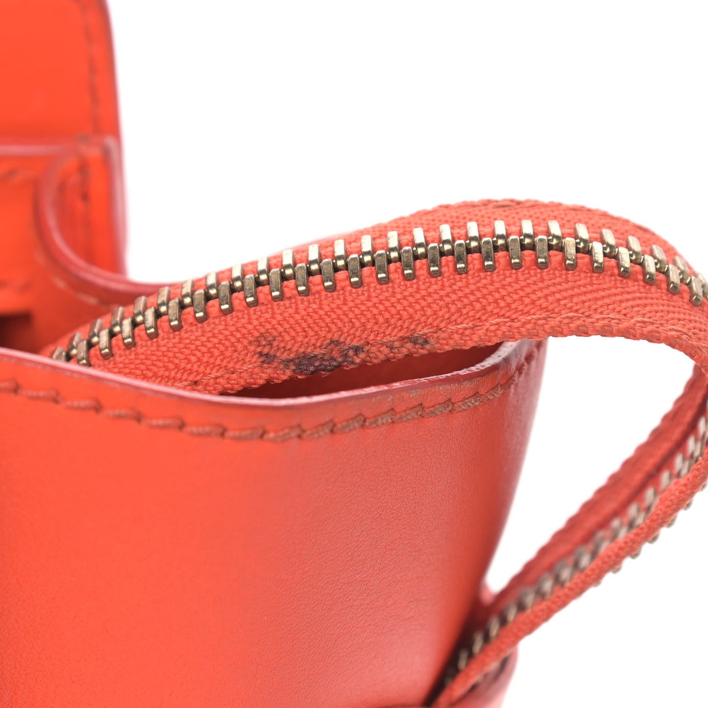 Smooth Calfskin Micro Luggage Bright Orange