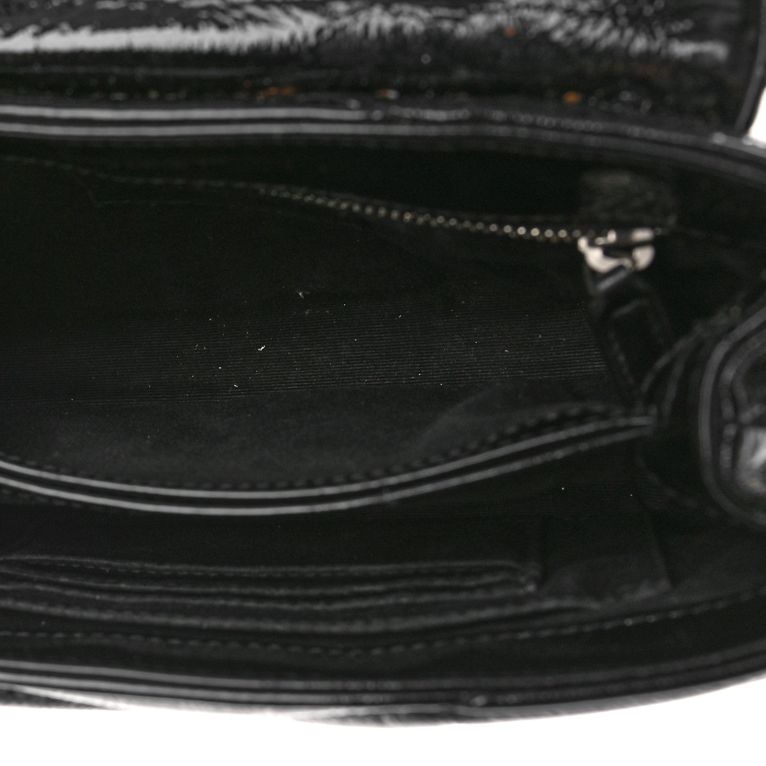 Saint Laurent Patent Y Quilted Monogram Toy Loulou Crossbody Bag Black 5 of 9