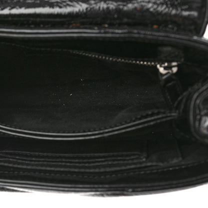 Saint Laurent Patent Y Quilted Monogram Toy Loulou Crossbody Bag Black 5 of 9