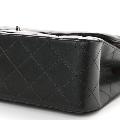 Chanel Lambskin Quilted Jumbo Double Flap Black 10 of 11