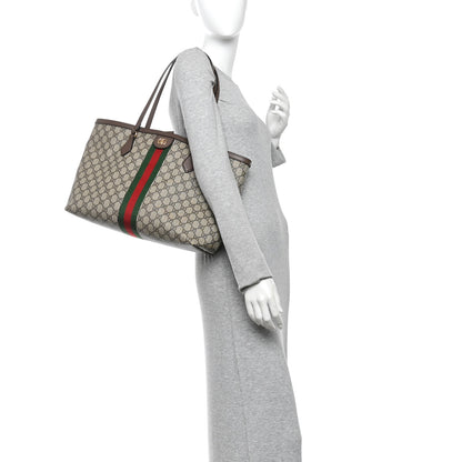 Gucci GG Supreme Monogram Medium Ophidia Shopping Tote Brown 2 of 11