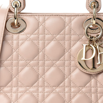 Christian Dior Lambskin Cannage Medium Lady Dior Light Pink 11 of 11