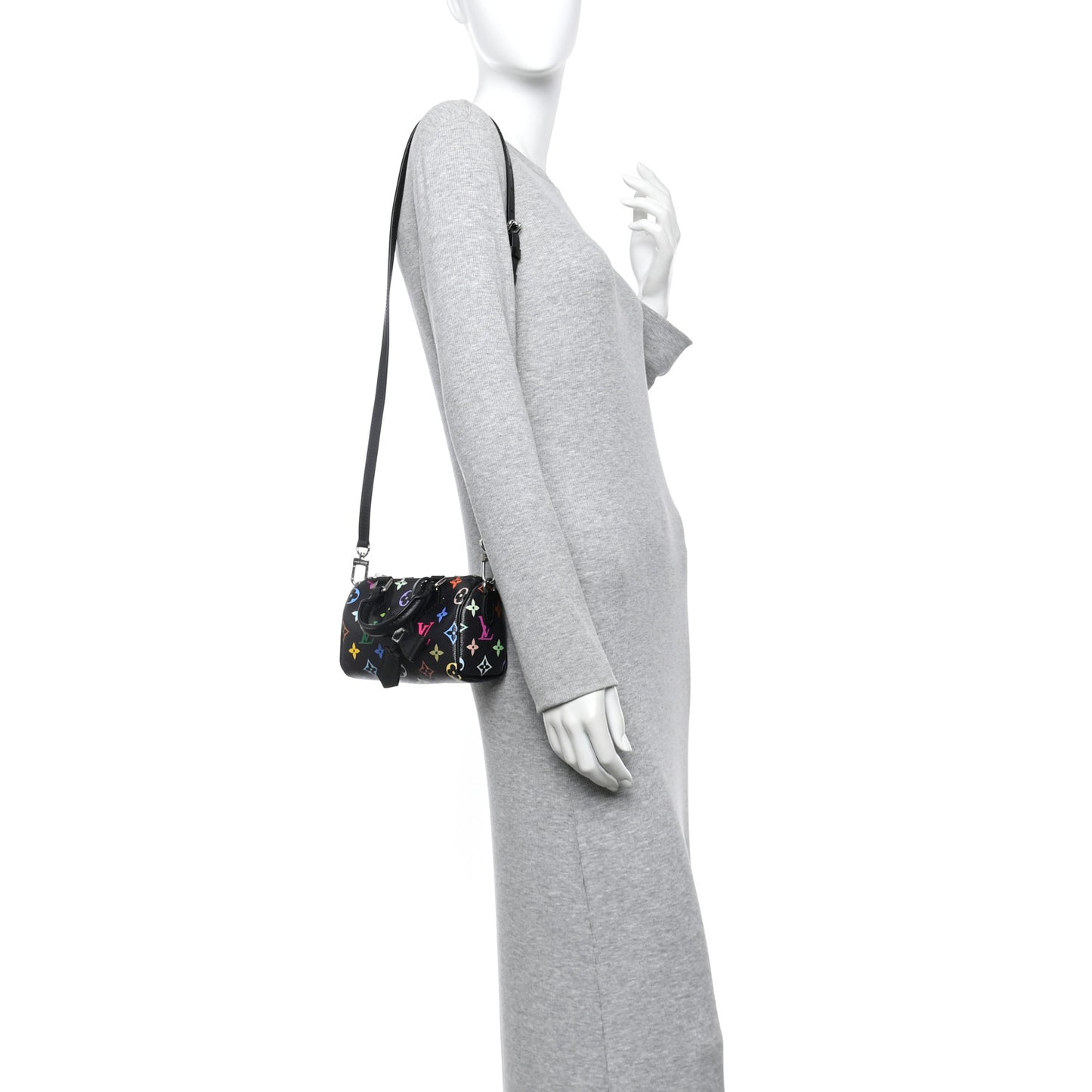 LV X TM Monogram Multicolor Nano Speedy Black