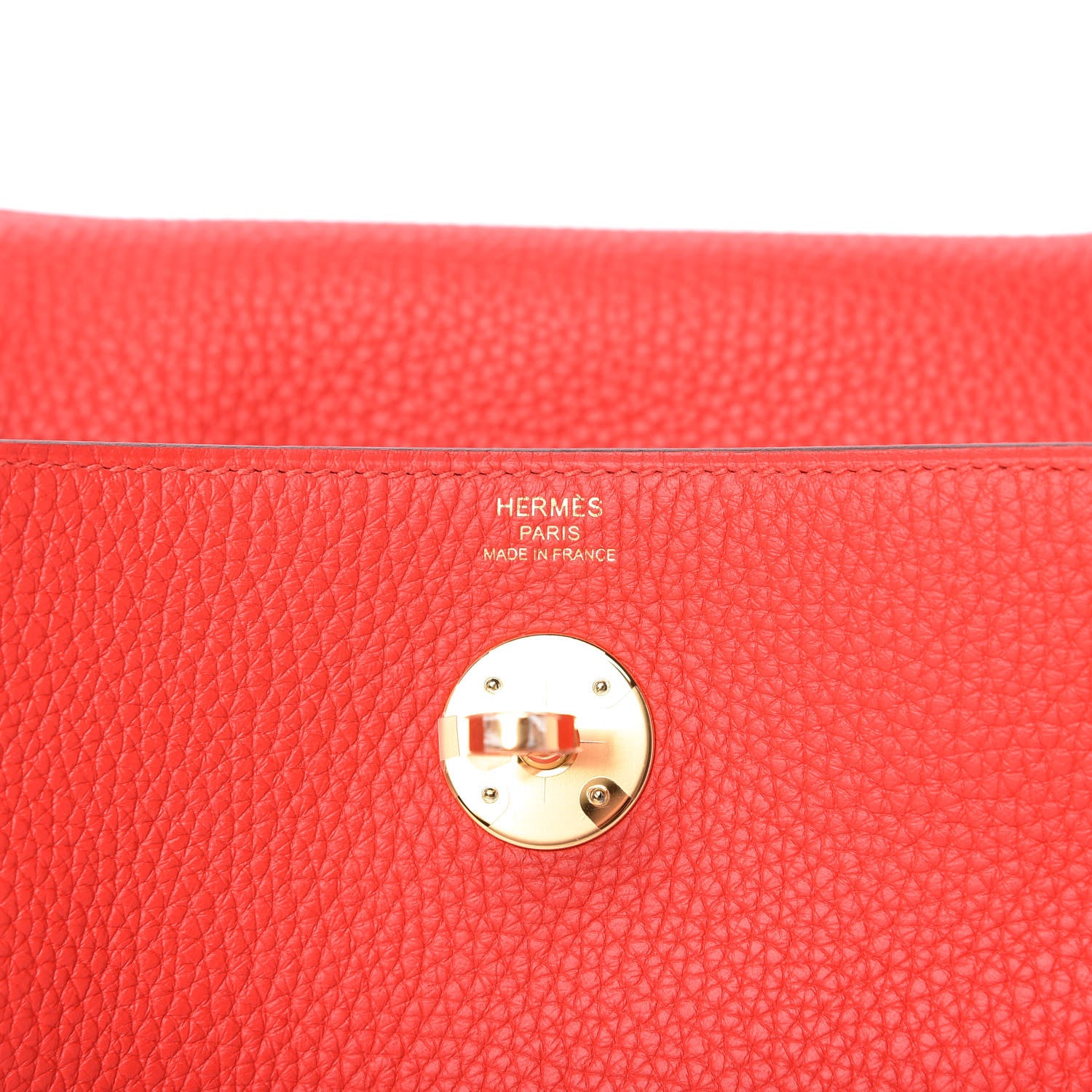 Hermes Taurillon Clemence Lindy 26 Rouge De Coeur 8 of 10