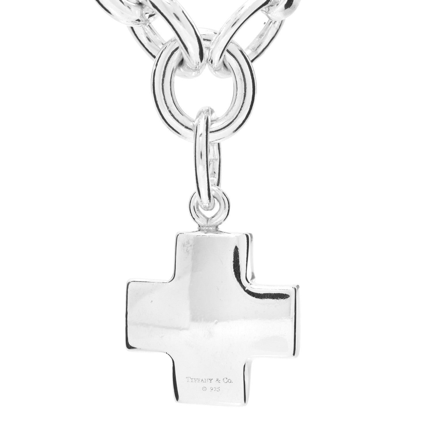 Tiffany Sterling Silver Cross Charm Bracelet 3 of 3