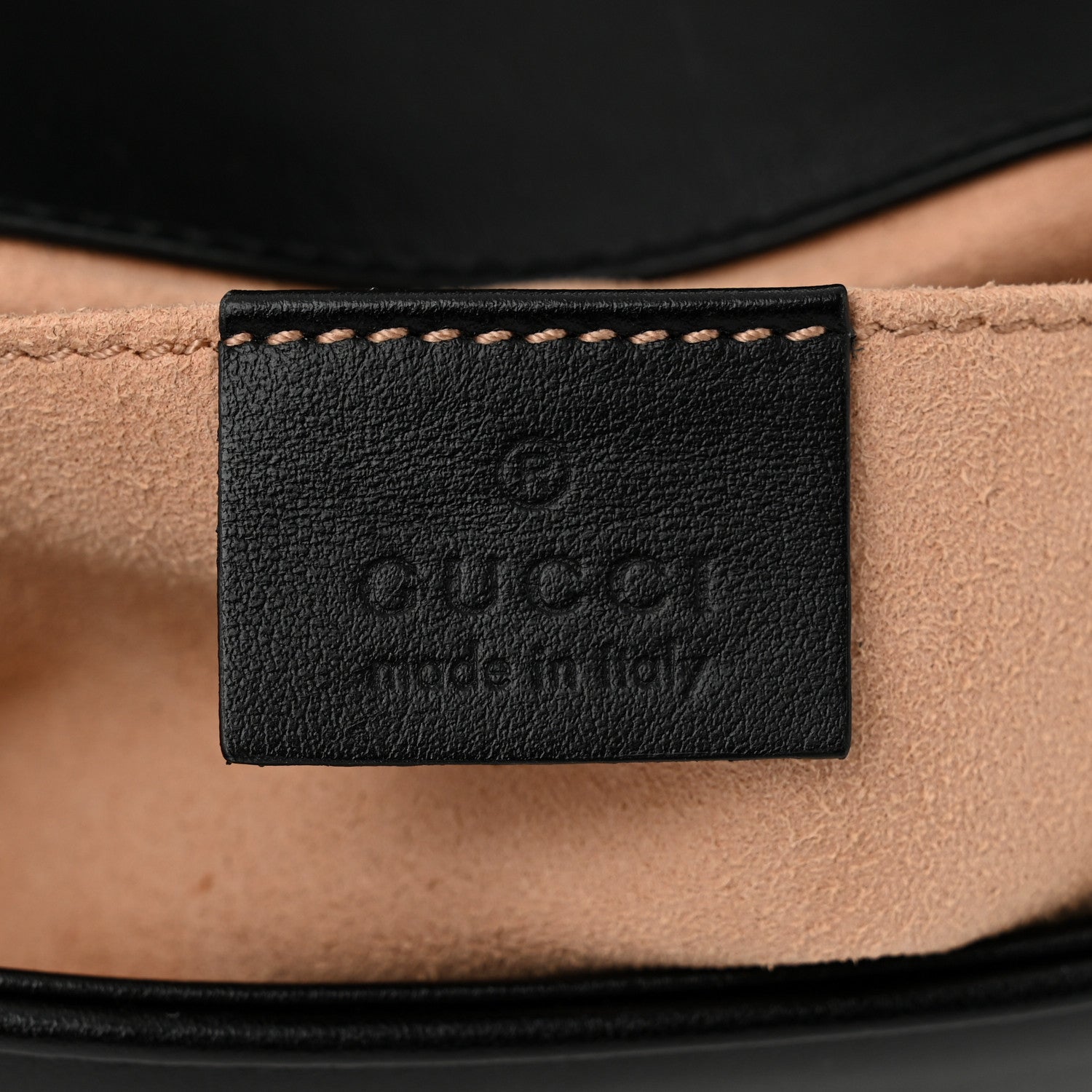 Gucci Calfskin Matelasse Mini GG Marmont Shoulder Bag Black 6 of 10