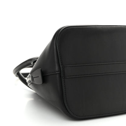 The Row Polished Saddle Calfskin Medium Devon Bag Black 8 of 9