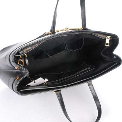 Gucci Textured Calfskin Large Bright Bit Tote Black 5 of 9
