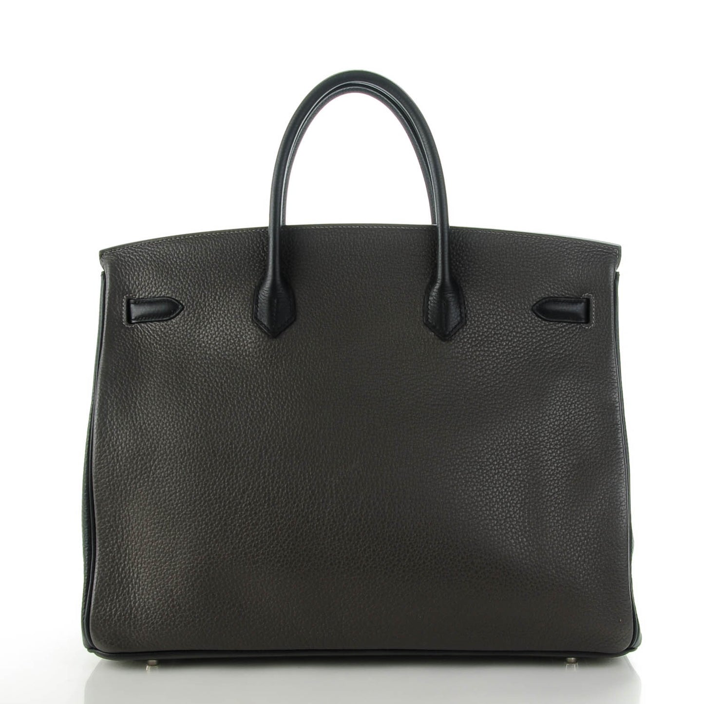 Taurillon Clemence Horseshoe Birkin 40 Black Graphite