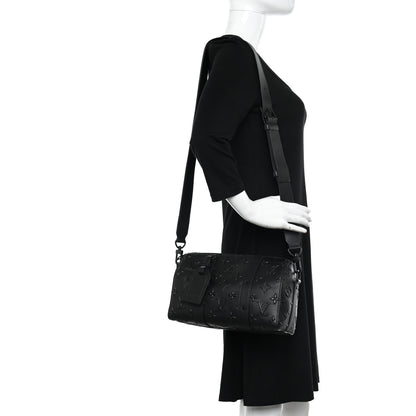 Louis Vuitton Monogram Seal City Keepall Black 2 of 9