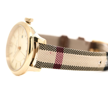 Burberry Stainless Steel Calfskin 32mm Quartz Watch Beige BU10104 6 of 7