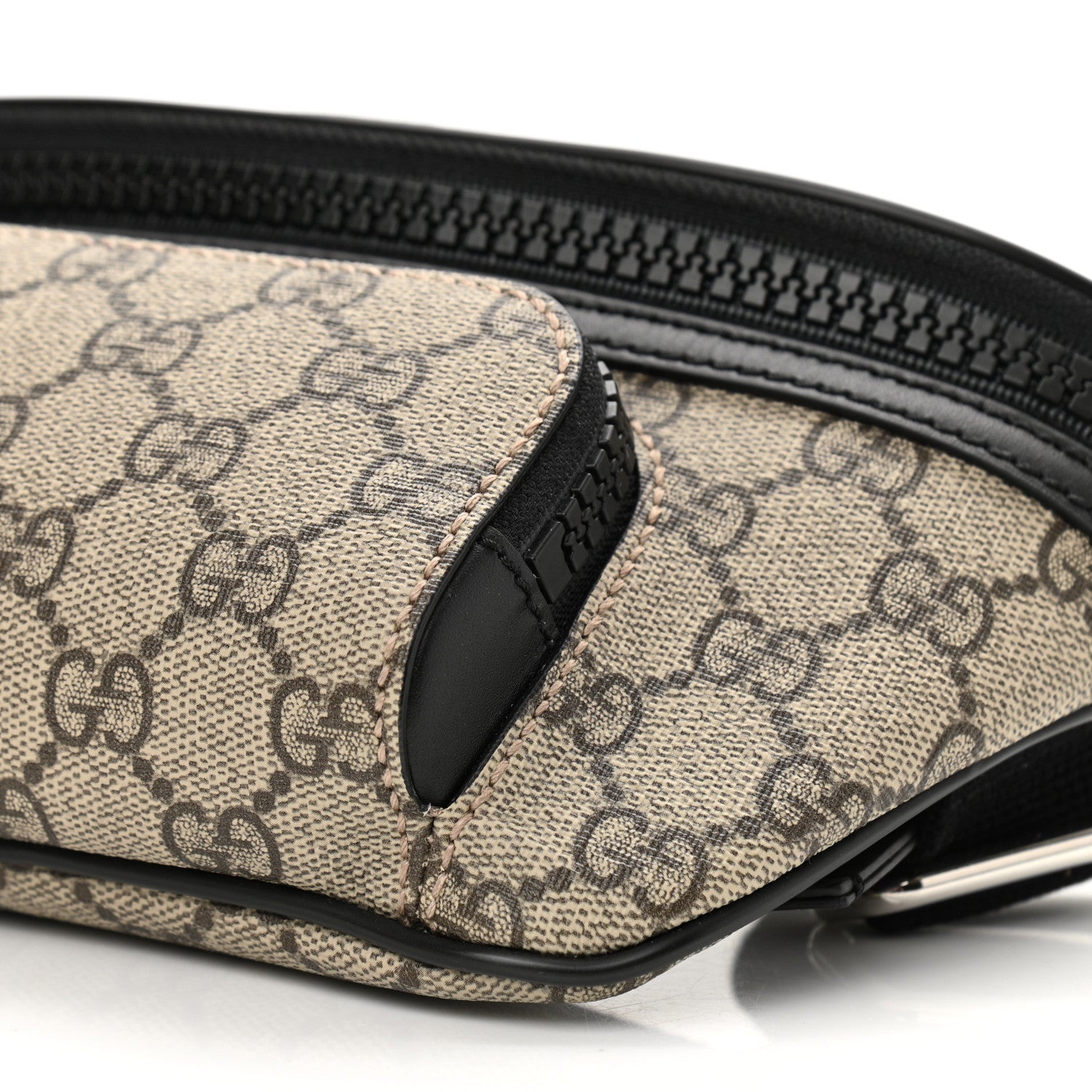 Gucci GG Supreme Monogram Belt Bag Black 10 of 10