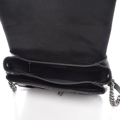 Chanel Caviar Quilted Medium Rock In Rome Single Flap Black 5 of 8