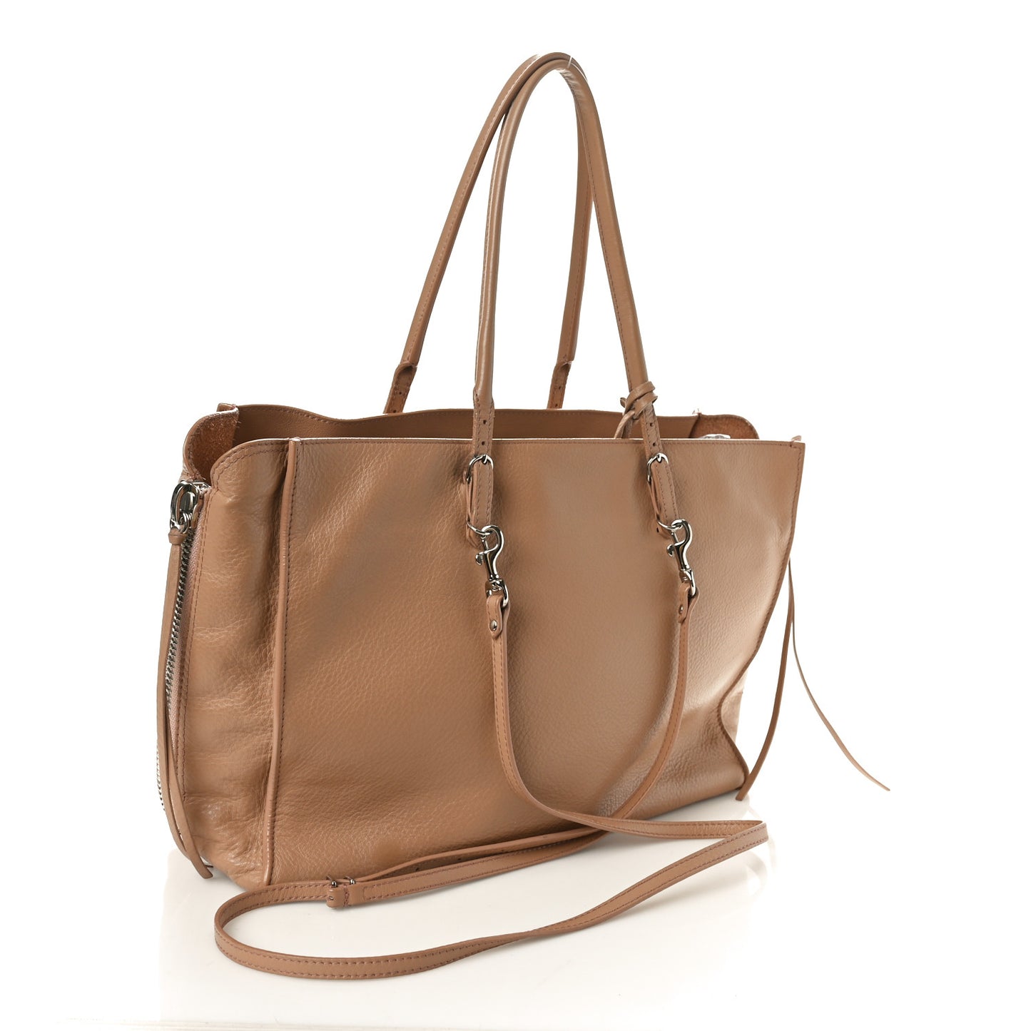 Veau Papier B4 Zip Around Tote Rose Des Sables