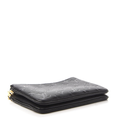 Louis Vuitton Empreinte Double Zip Pochette Black 4 of 10