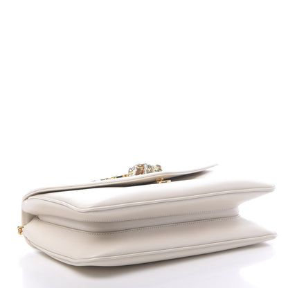 Gucci Vitello Palmellato Lux Crystal Medium Rajah Shoulder Bag Mystic White Multicolor 4 of 11