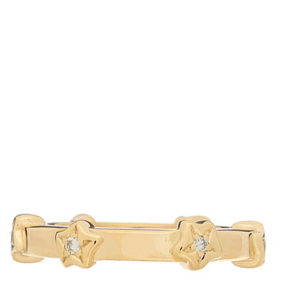 Chanel 18K Yellow Gold Diamond Comete Band Ring 47 4 3 of 6