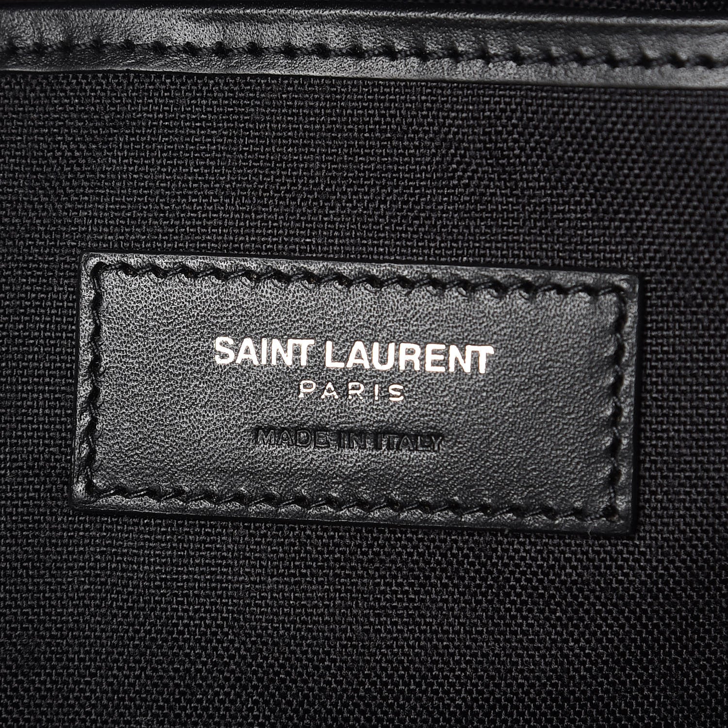 Saint Laurent Twill Patches City Backpack Black 6 of 8