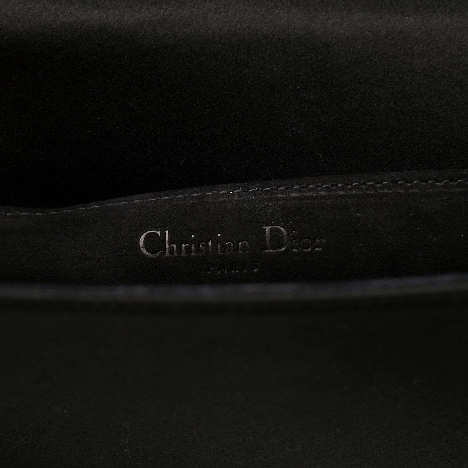 Christian Dior Satin Cannage Lady Dior Clutch Black 6 of 11