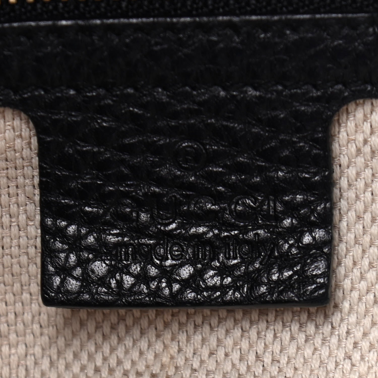 Gucci Pebbled Calfskin Medium Soho Chain Shoulder Bag Black 6 of 9