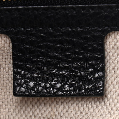 Gucci Pebbled Calfskin Medium Soho Chain Shoulder Bag Black 6 of 9