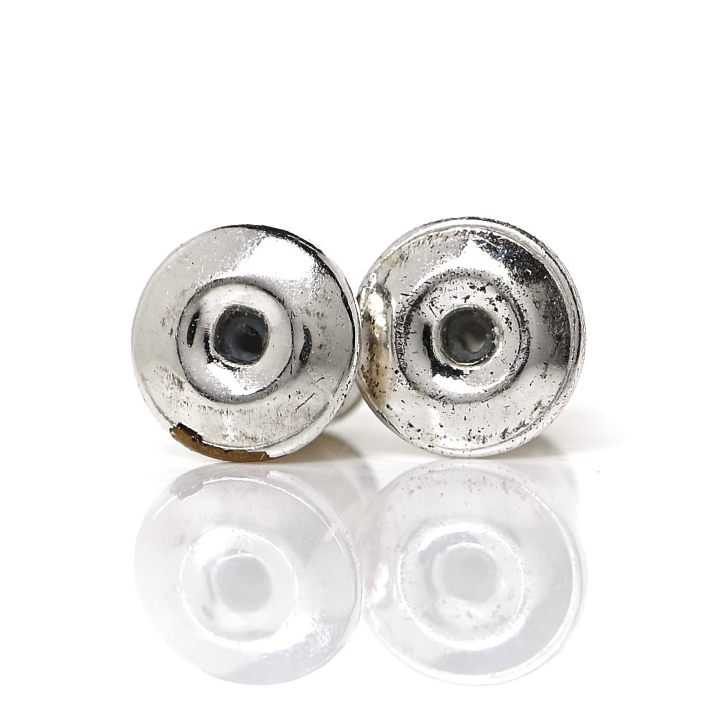 Crystal Timeless CC Earrings Silver