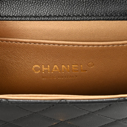 Chanel Goatskin Quilted Chic Pearls Flap Black 6 of 12