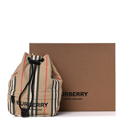 Burberry Econyl Icon Stripe Phoebe Drawcord Pouch Archive Beige 14 of 14