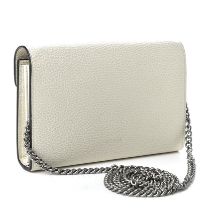 Gucci Dollar Calfskin Mini Dionysus Chain Wallet Mystic White 3 of 10