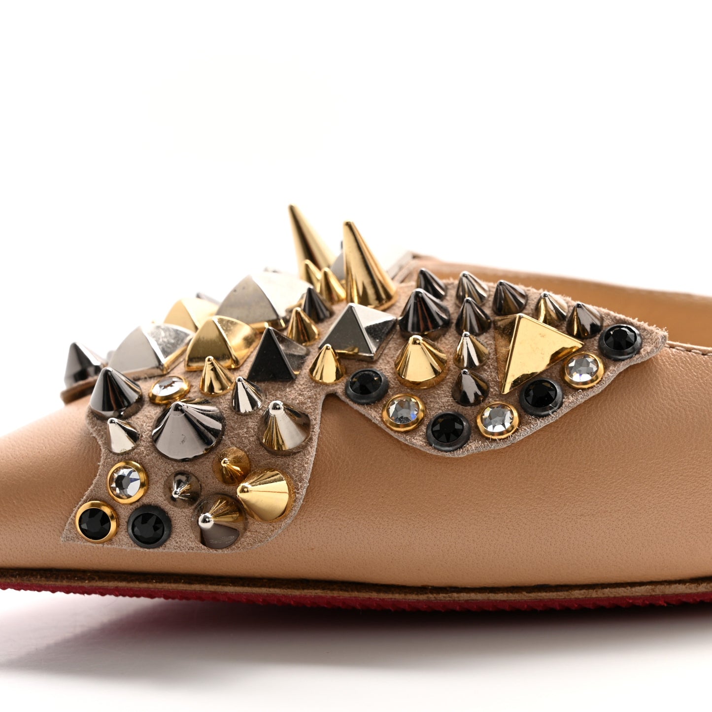 Nappa Farfaclou Spike 85 Pumps 37.5 Nude