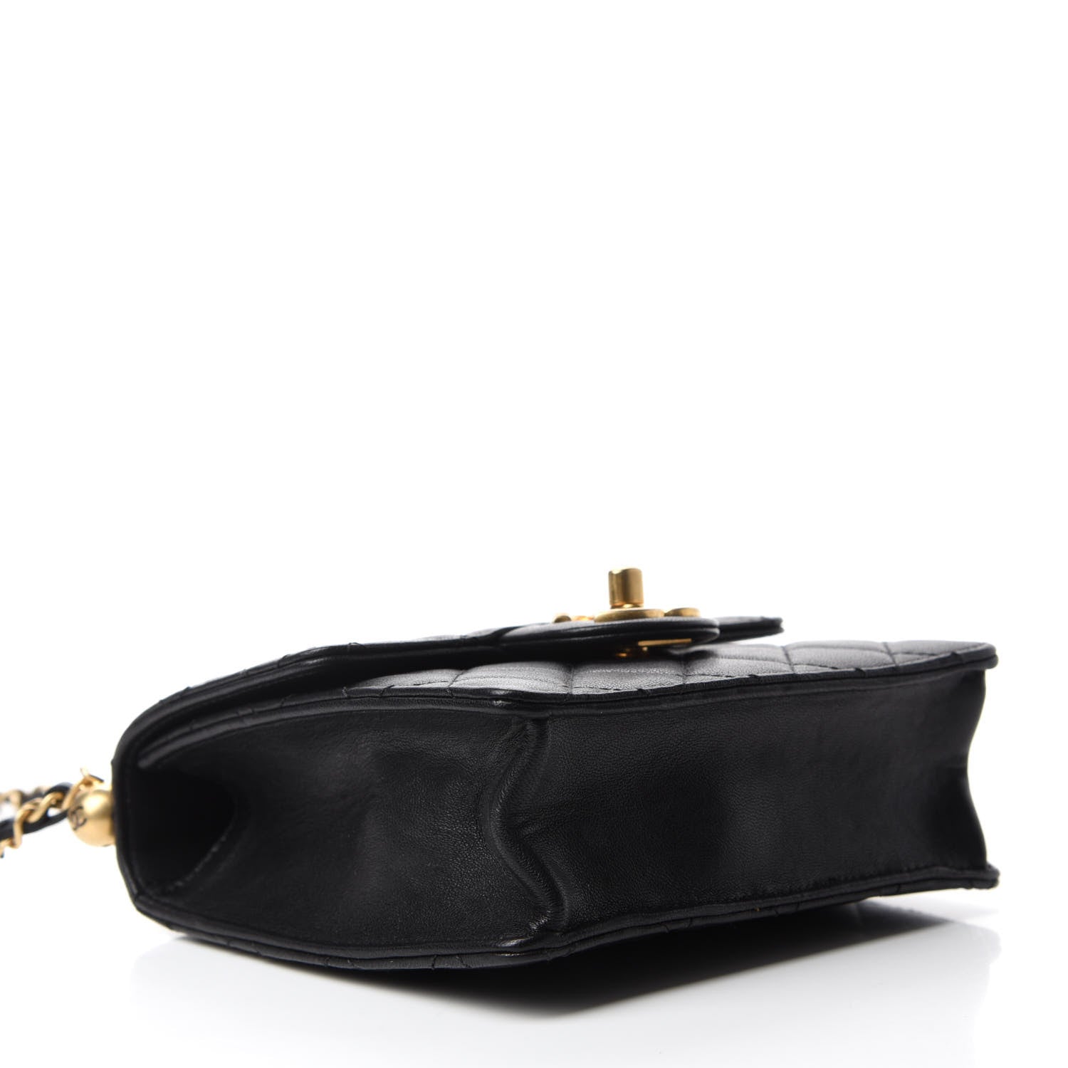 Chanel Goatskin Quilted Chic Pearls Flap Black 4 of 12