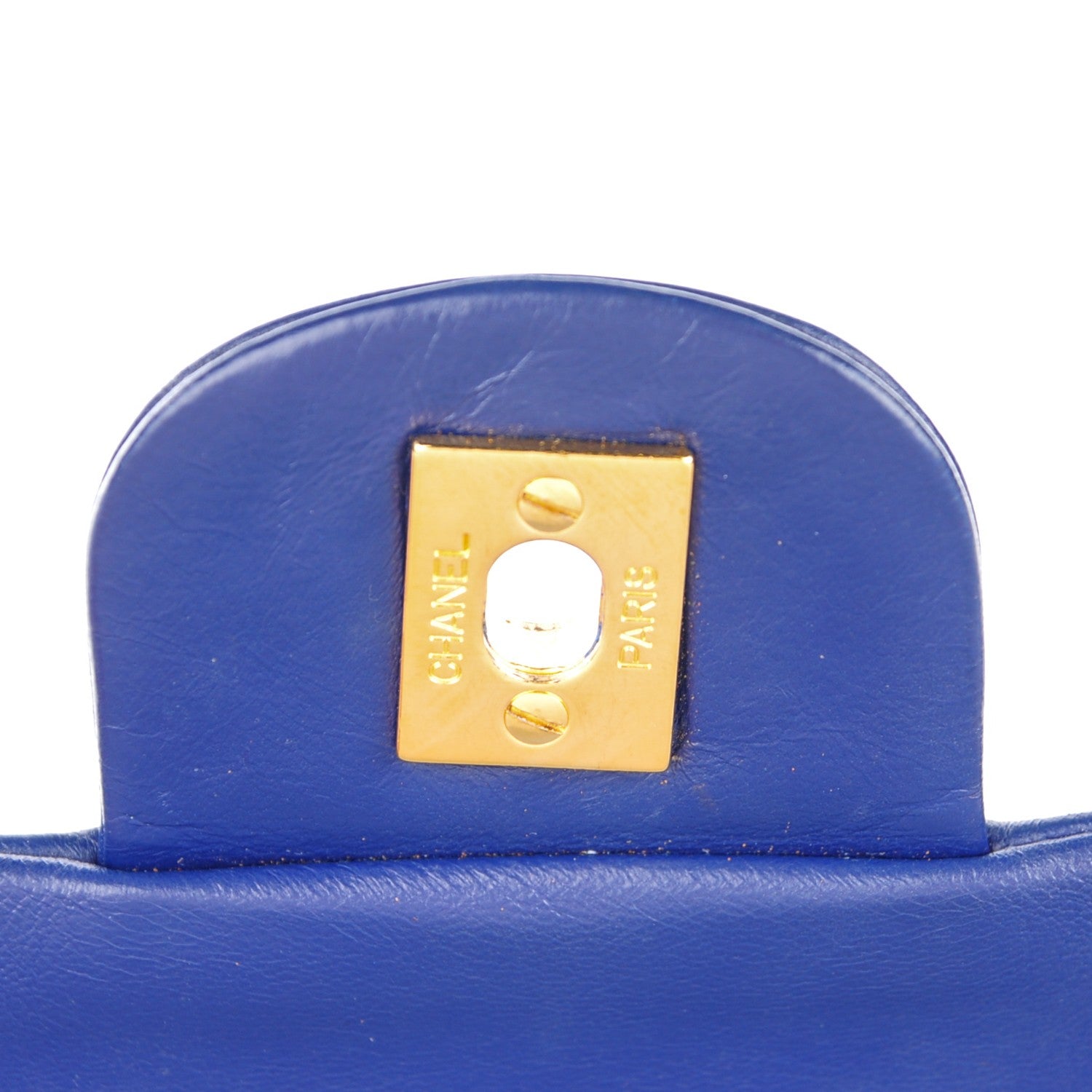 Chanel Lambskin Quilted Medium Double Flap Blue 7 of 11