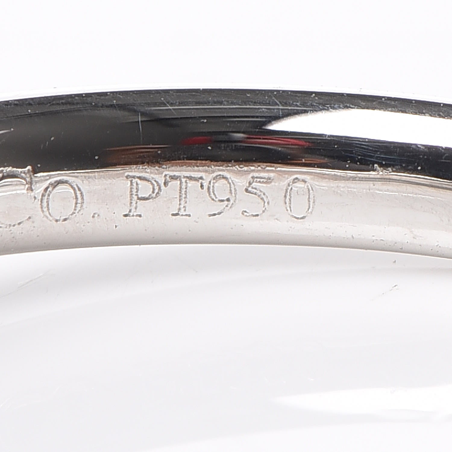 Tiffany Platinum Diamond 2mm Elsa Peretti Band Ring 48 4.5 5 of 6