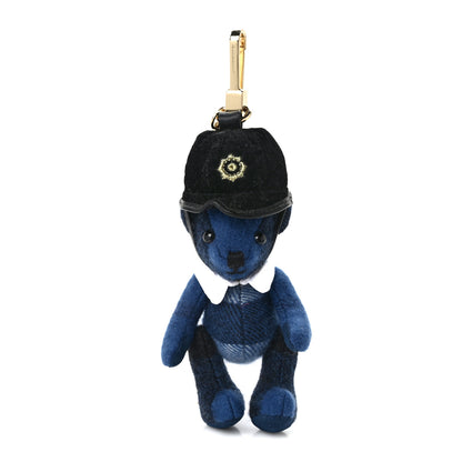 Burberry Cashmere Check Thomas Bear Keychain Charm Blue 1 of 4
