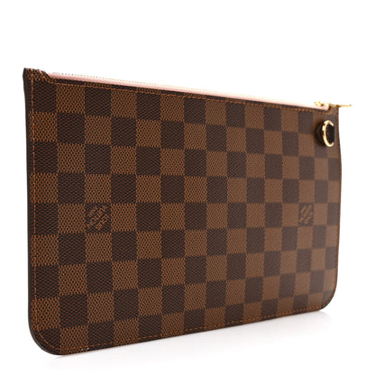 Louis Vuitton Damier Ebene Neverfull MM GM Pochette Rose Ballerine 3 of 6