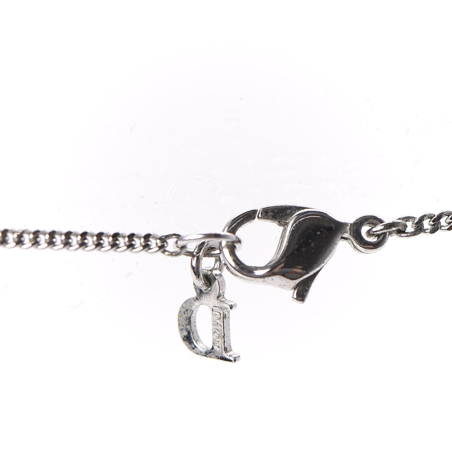 Christian Dior Teddy Bear Necklace Silver 638877 – FASHIONPHILE