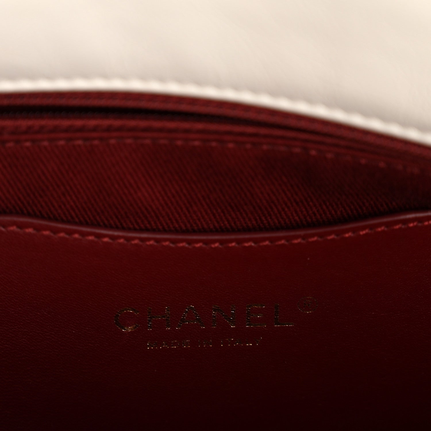 Chanel Aged Calfskin Quilted Medium Just Mademoiselle Bowling Bag White 6 of 11