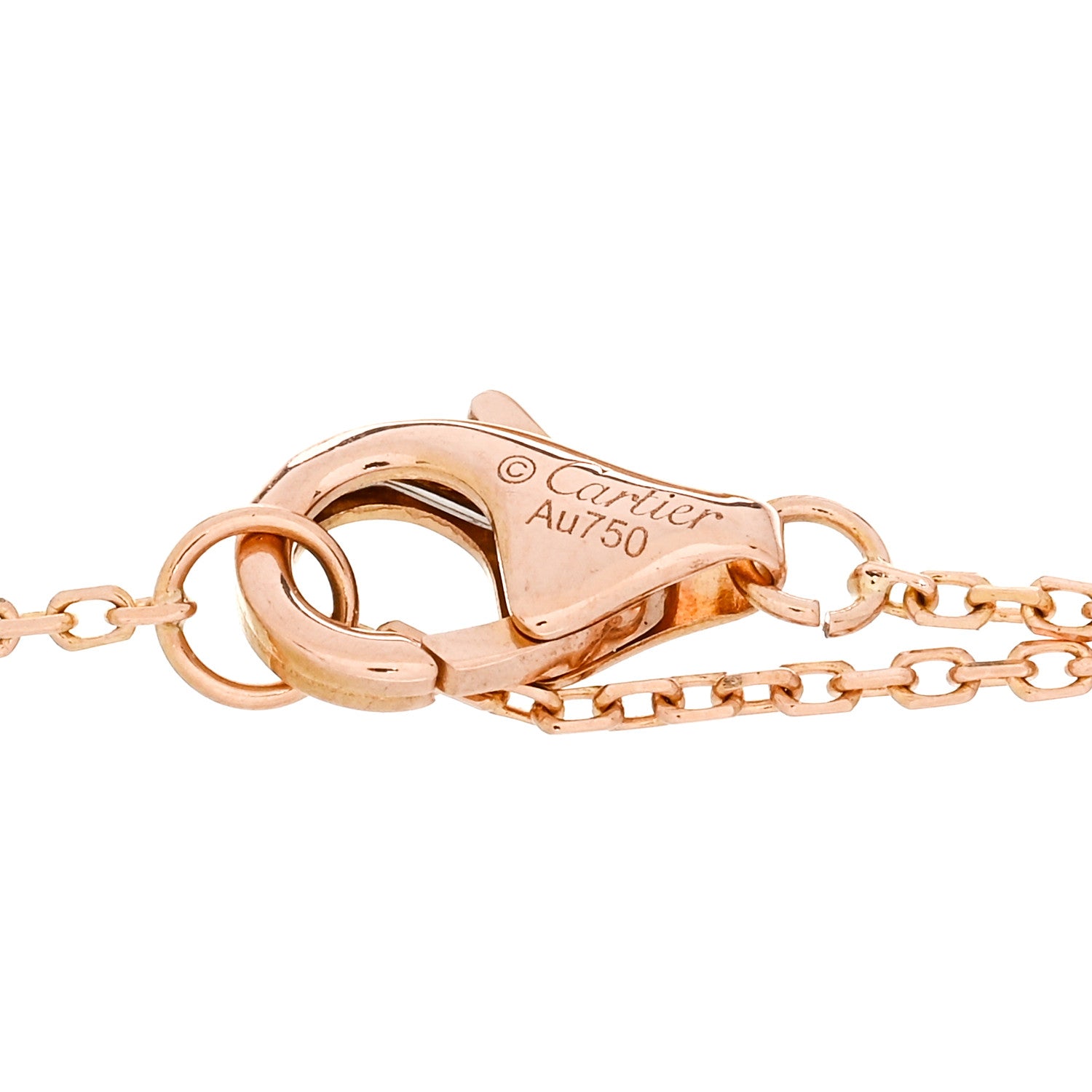 Cartier 18K Pink Yellow White Gold Diamond Trinity Bracelet 3 of 3