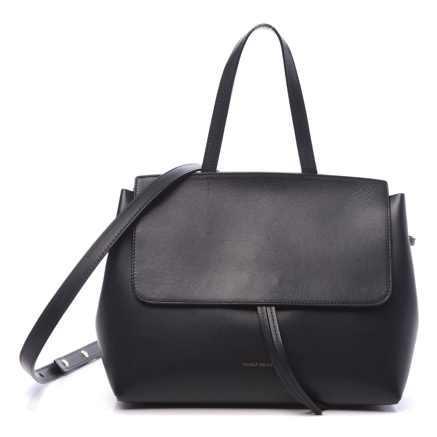 Mansur Gavriel Calfskin Mini Lady Bag Black Argento 1 of 16
