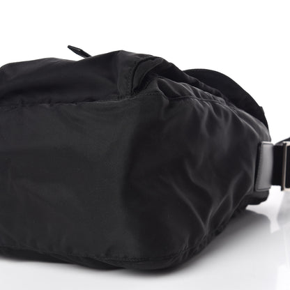Prada Tessuto Nylon Saffiano Messenger Bag Black 7 of 9