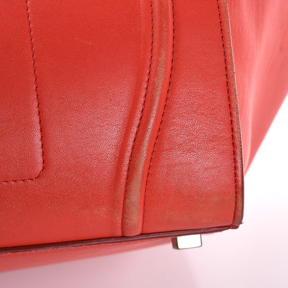 Celine Smooth Calfskin Medium Phantom Luggage Vermillion 12 of 17