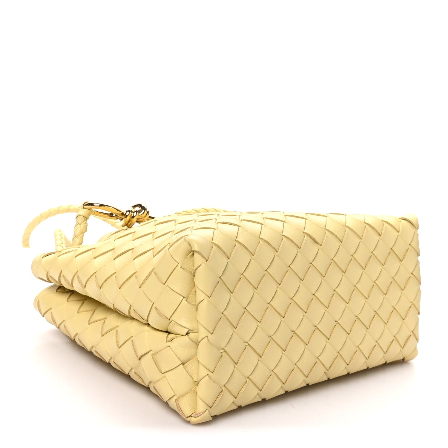 Bottega Veneta Nappa Intrecciato Small Andiamo Shoulder Bag Chamomile 3 of 8