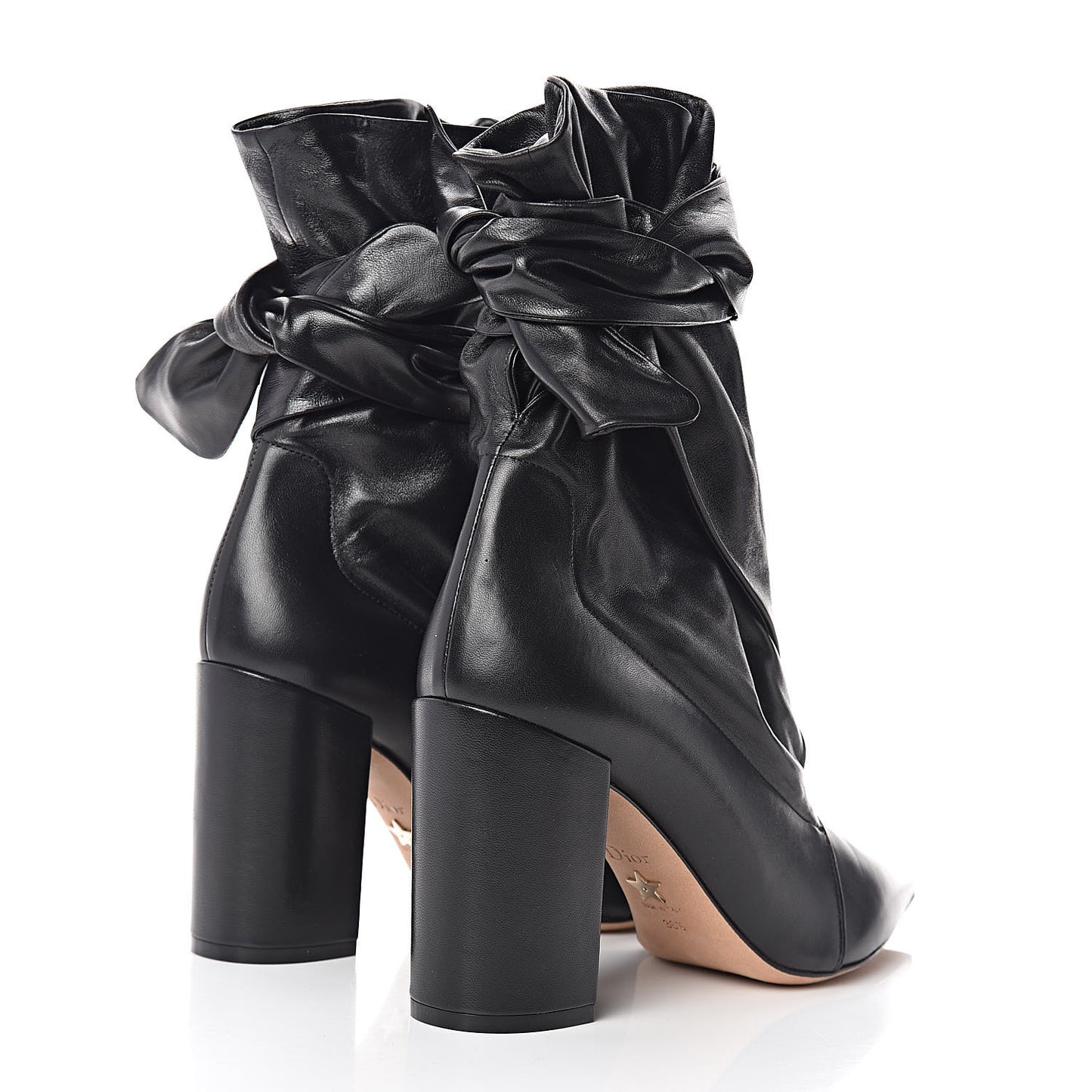 Lambskin Dior Huggy 90mm Ankle Boots 38.5 Black
