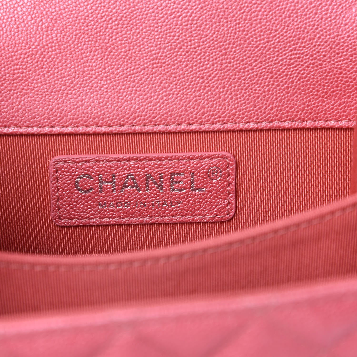 Chanel Caviar Quilted North South Boy Flap Pink 8 of 10