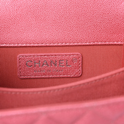 Chanel Caviar Quilted North South Boy Flap Pink 8 of 10